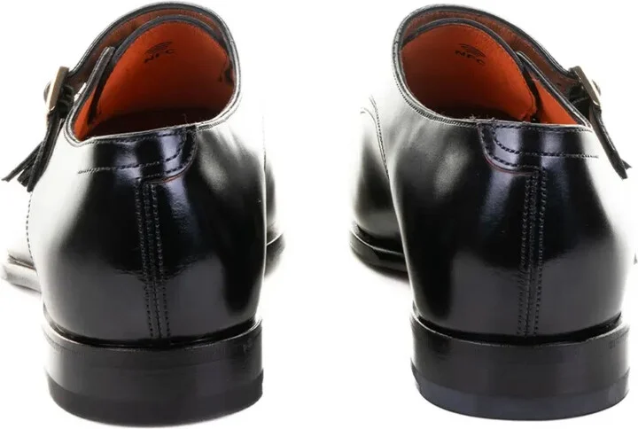 Double-Buckle Leather Monk Shoes - Image 3
