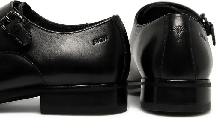 Double-Buckle Leather Monk Shoes - Image 2