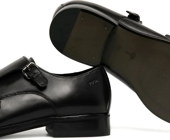 Double-Buckle Leather Monk Shoes - Image 3