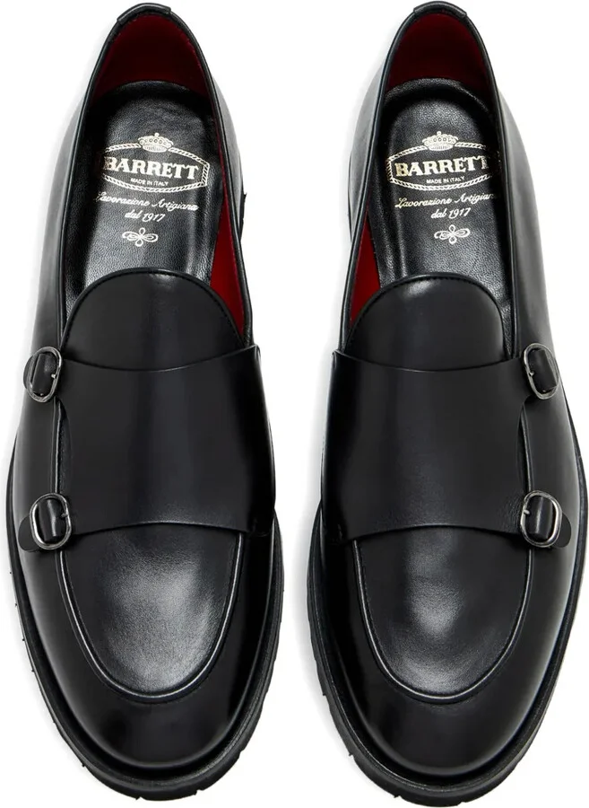 Double-Buckle Leather Monk Shoes - Image 3