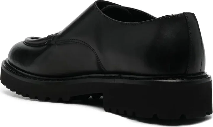 Double-Buckle Leather Monk Shoes - Image 3