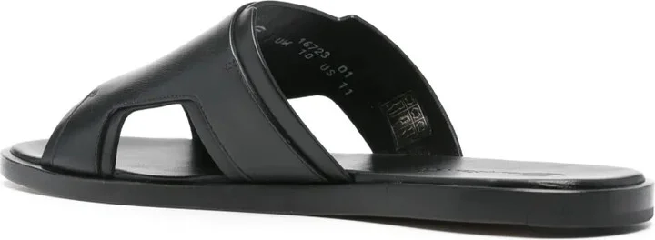 Double-Buckle Leather Sandals - Image 3