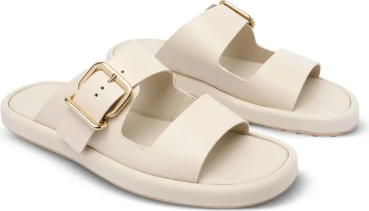 Double-Buckle Leather Sandals - Image 2