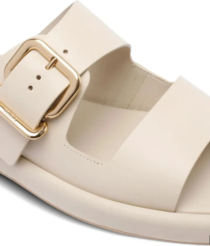 Double-Buckle Leather Sandals - Image 4