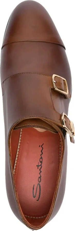Double-Buckle Leather Shoes - Image 4