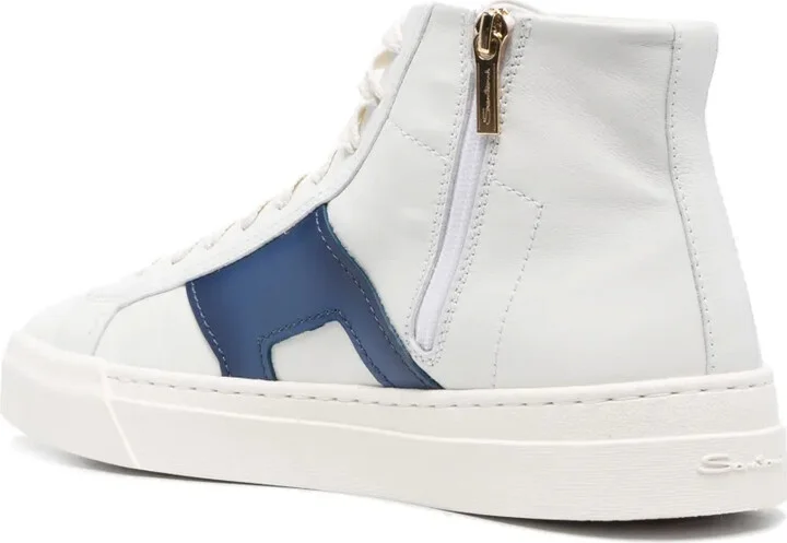 Double-Buckle Leather Sneakers - Image 3