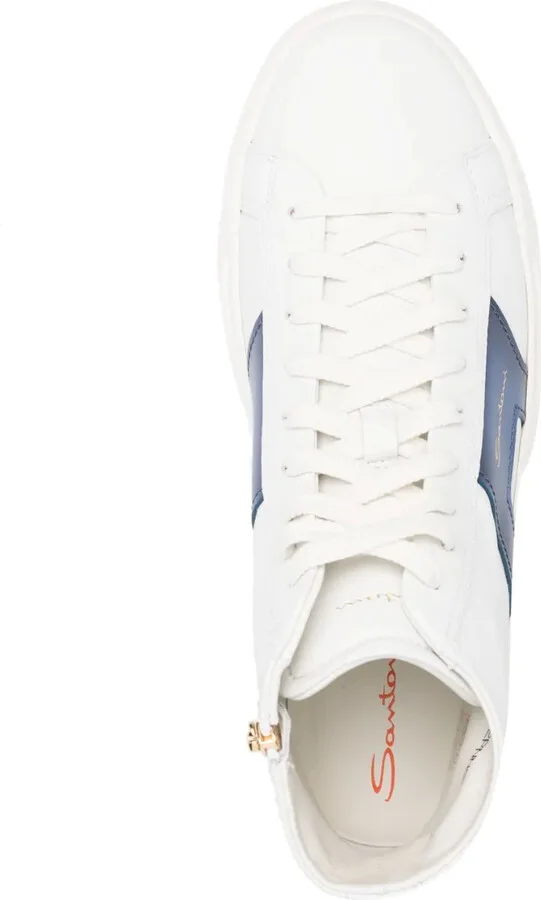 Double-Buckle Leather Sneakers - Image 4