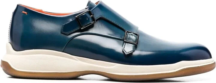 Double-Buckle Monk Shoes