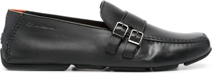 Double-Buckle Monk Shoes
