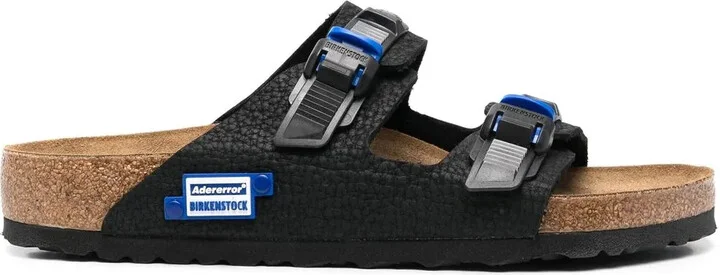 Double-Buckle Open-Toe Sandals