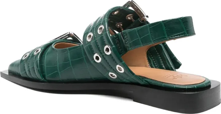 Double-Buckle Pointed Flat Pumps - Image 3