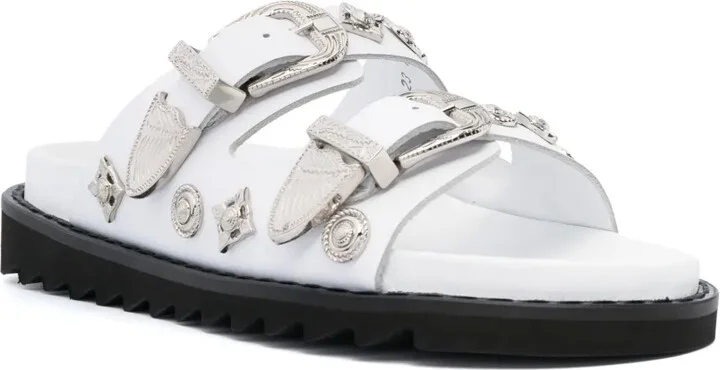 Double-Buckle Slip-On Sandals - Image 2