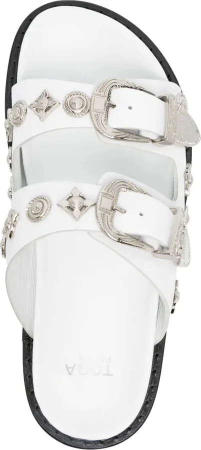 Double-Buckle Slip-On Sandals - Image 4