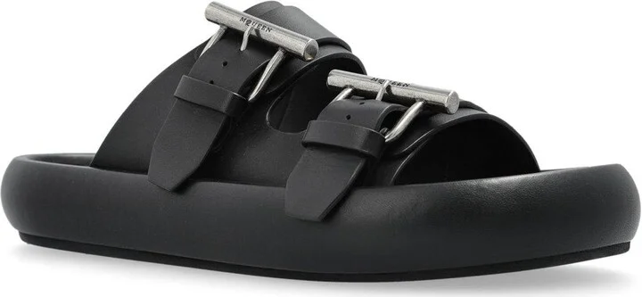 Double Buckle Slip-on Slides - Image 2