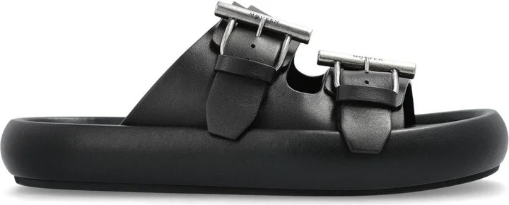 Double Buckle Slip-on Slides