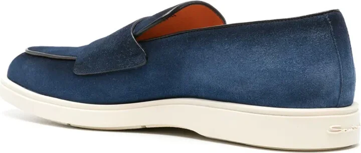 Double-Buckle Suede Loafers - Image 3