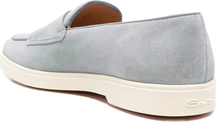 Double-Buckle Suede Loafers - Image 3