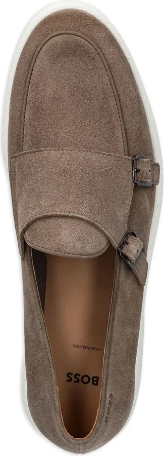 Double-Buckle Suede Loafers - Image 3