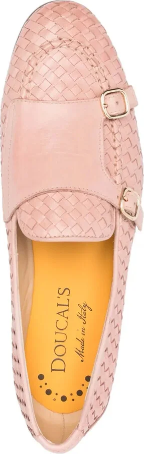 Double-Buckle Woven Loafers - Image 4