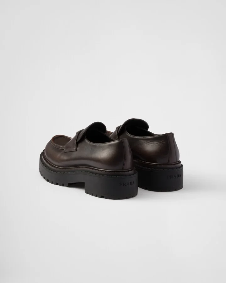 Double Chocolate leather loafers - Image 4