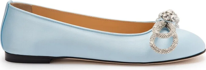 Double Crystal Bow Ballerina Flat - Image 3