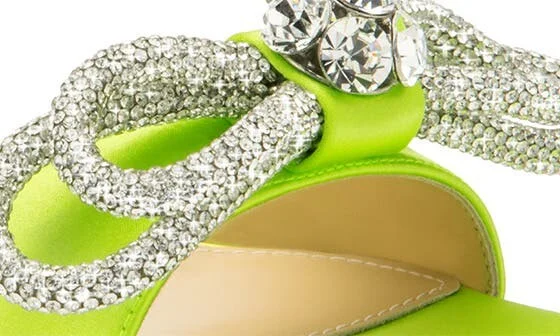 Double Crystal Bow Sandal - Image 6