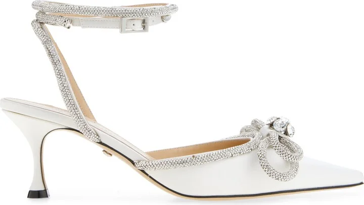 Double Crystal Bow Slingback Pump - Image 3