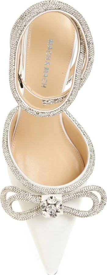 Double Crystal Bow Slingback Pump - Image 5