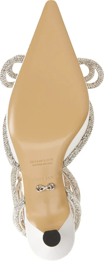 Double Crystal Bow Slingback Pump - Image 6