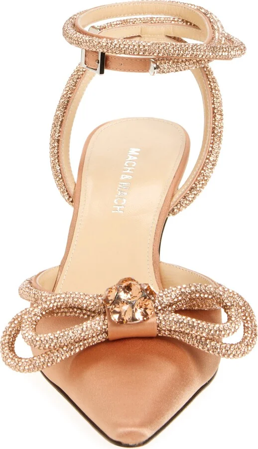 Double Crystal Bow Slingback Pump - Image 10