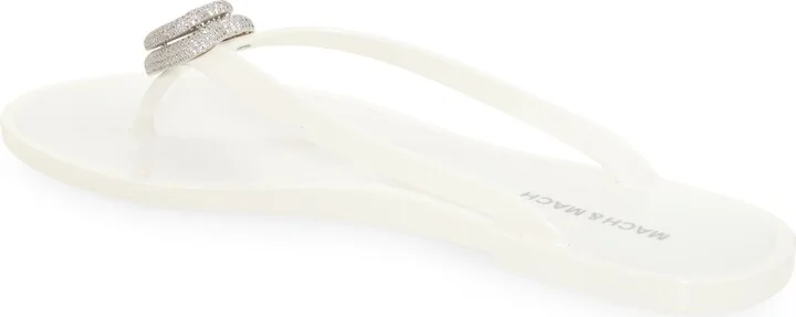 Double Crystal Heart Flip Flop - Image 2