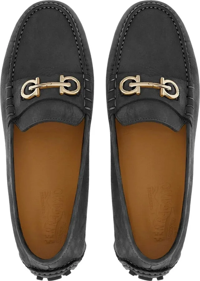 Double Gancini suede loafers - Image 4