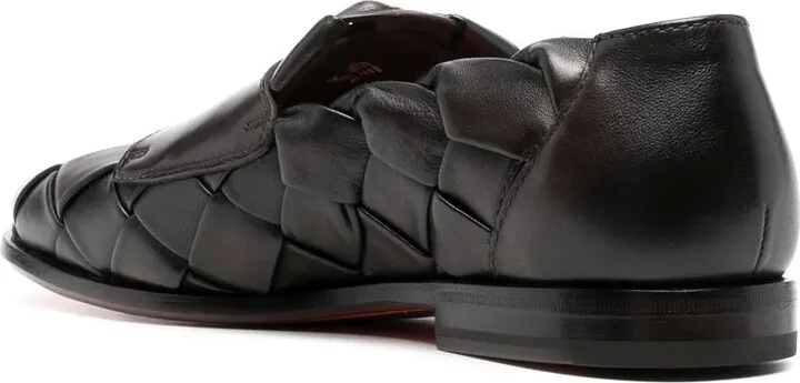 Double-Monk Strap Woven Shoes - Image 3