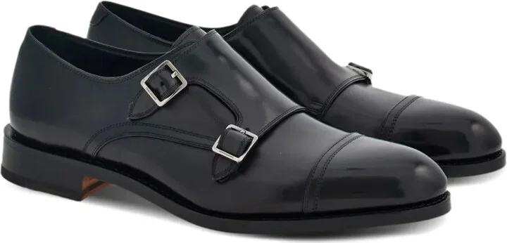 Double-monkstrap leather monk shoes - Image 2