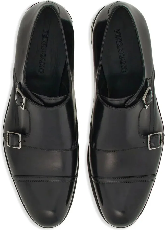 Double-monkstrap leather monk shoes - Image 4