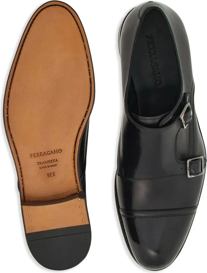 Double-monkstrap leather monk shoes - Image 5