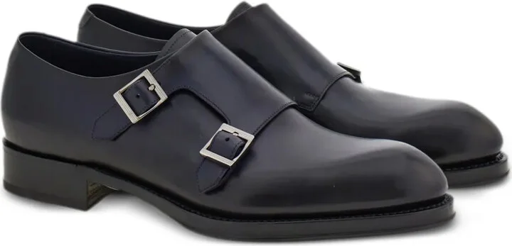 Double-monkstrap leather monk shoes - Image 2