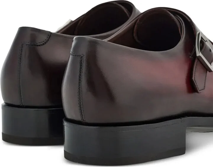 Double-monkstrap leather monk shoes - Image 3