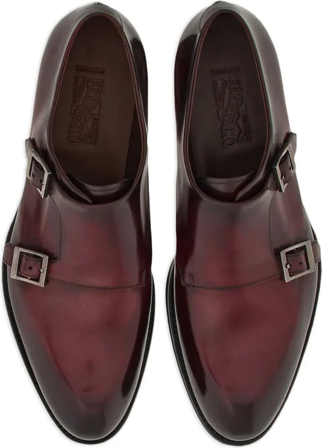 Double-monkstrap leather monk shoes - Image 4