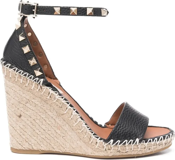 Double Rockstud 95mm wedge espadrilles - Image 2
