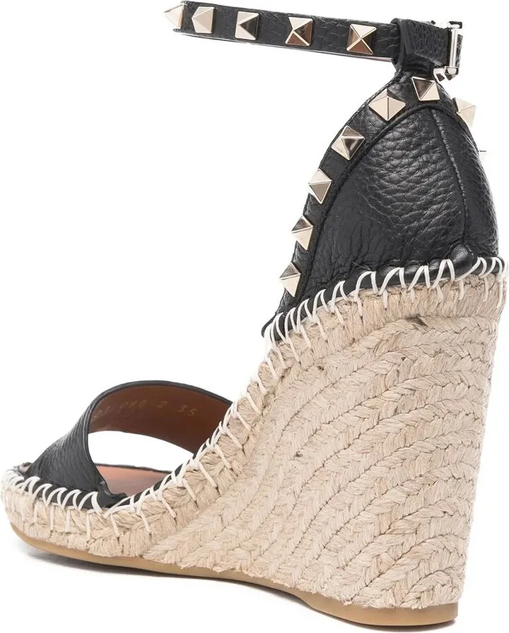 Double Rockstud 95mm wedge espadrilles - Image 4