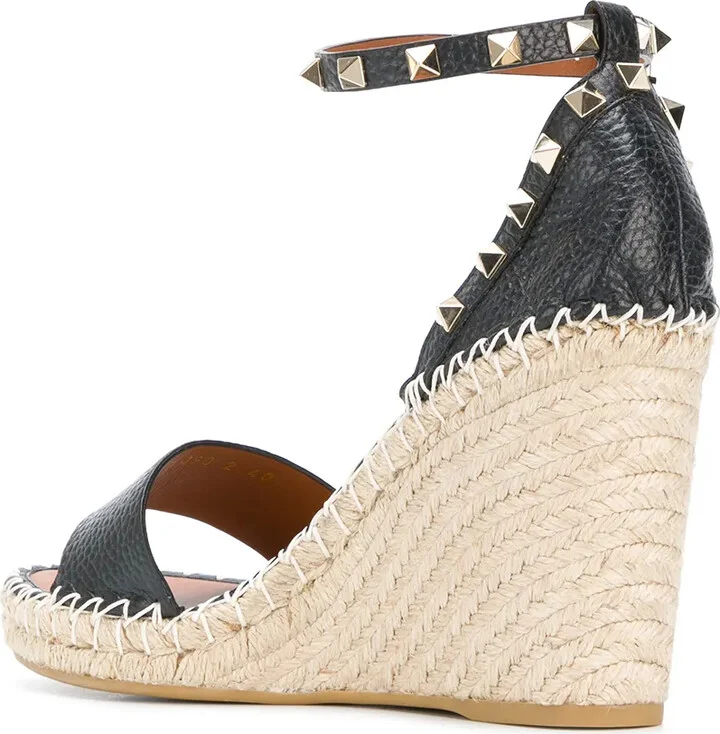 Double Rockstud 95mm wedge espadrilles - Image 5