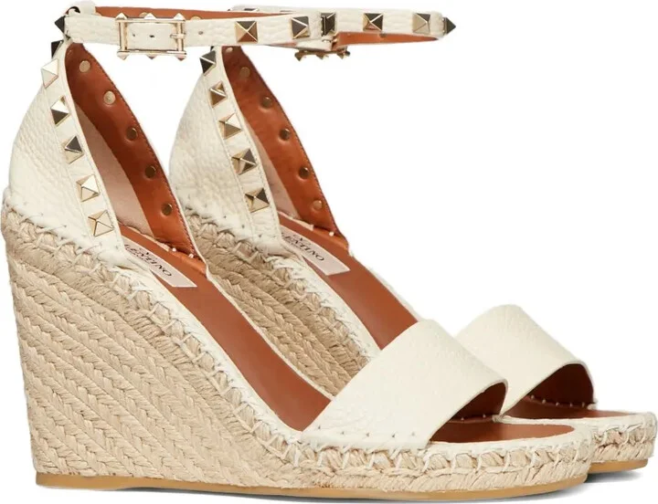 Double Rockstud 95mm wedge sandals - Image 2