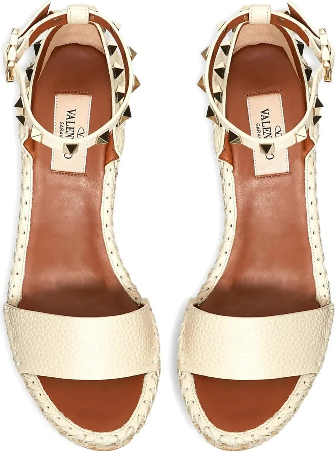 Double Rockstud 95mm wedge sandals - Image 3