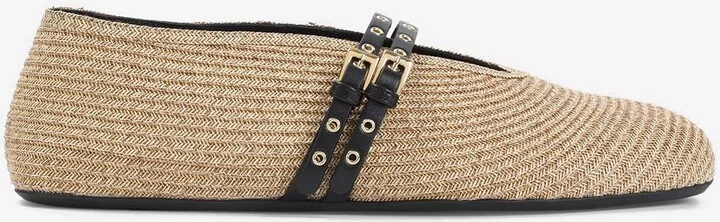 Double-Strap Ballet Flats