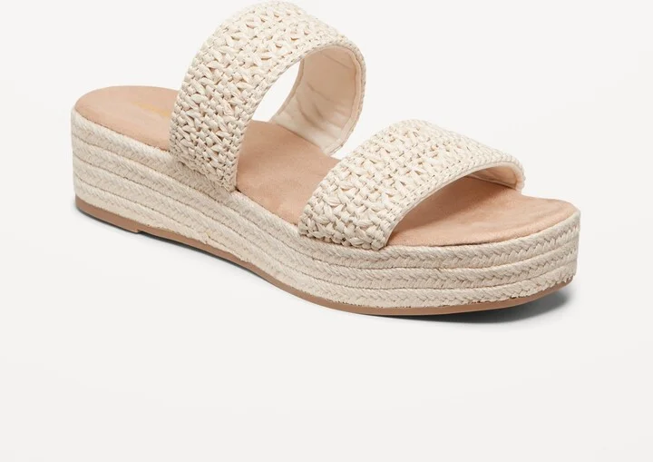 Double-Strap Espadrille Sandals
