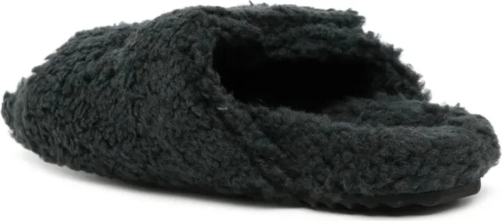 Double-Strap Faux-Shearling Slippers - Image 3