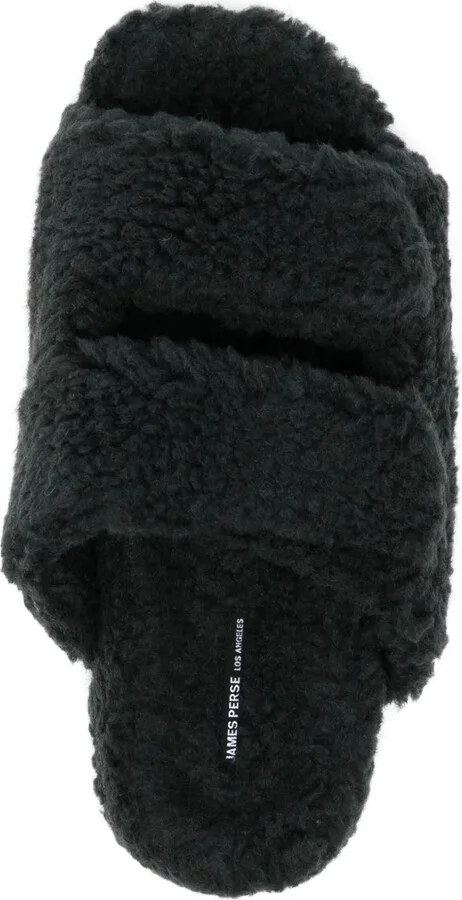 Double-Strap Faux-Shearling Slippers - Image 4
