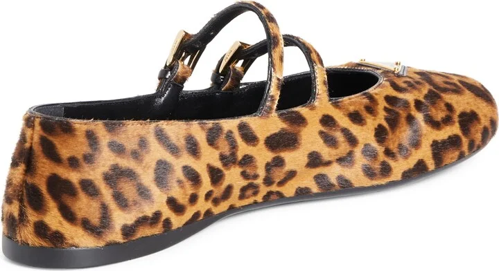 Double Strap Genuine Calf Hair Mary Jane Flat - Image 2