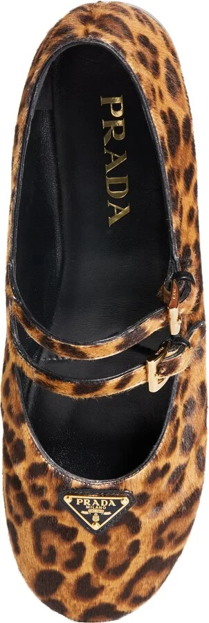 Double Strap Genuine Calf Hair Mary Jane Flat - Image 5